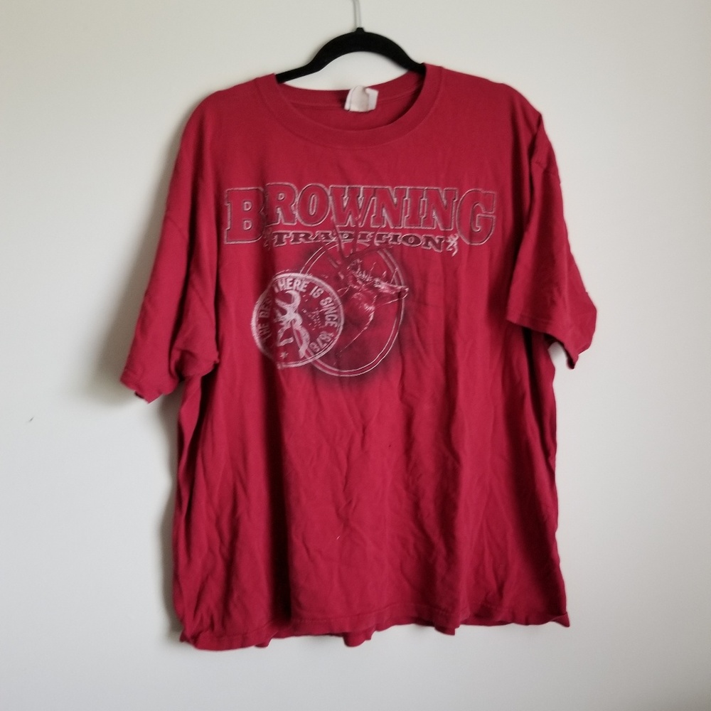 🌵MENS BROWNING RED graphic tee